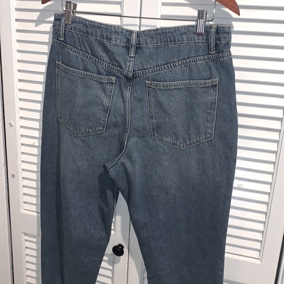 No Boundaries Mom Jeans distressed with patches Size 15 - Picture 7 of 8